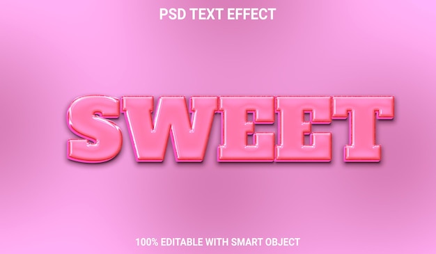 Psd Doux Effet De Texte 3d