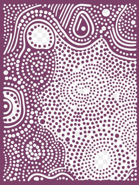 PSD psd du cadre de peinture de points aborigènes australiens avec l'encre de contour d'art de tatouage dreamti t-shirt