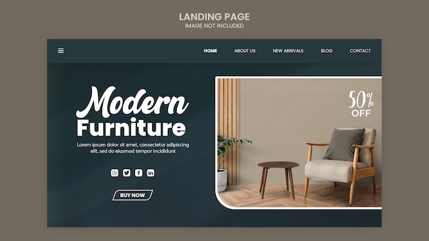 PSD E-Commerce-Zielseite