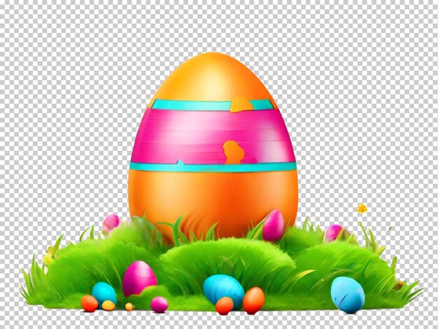 Psd easter egg hunt banner png em um fundo transparente