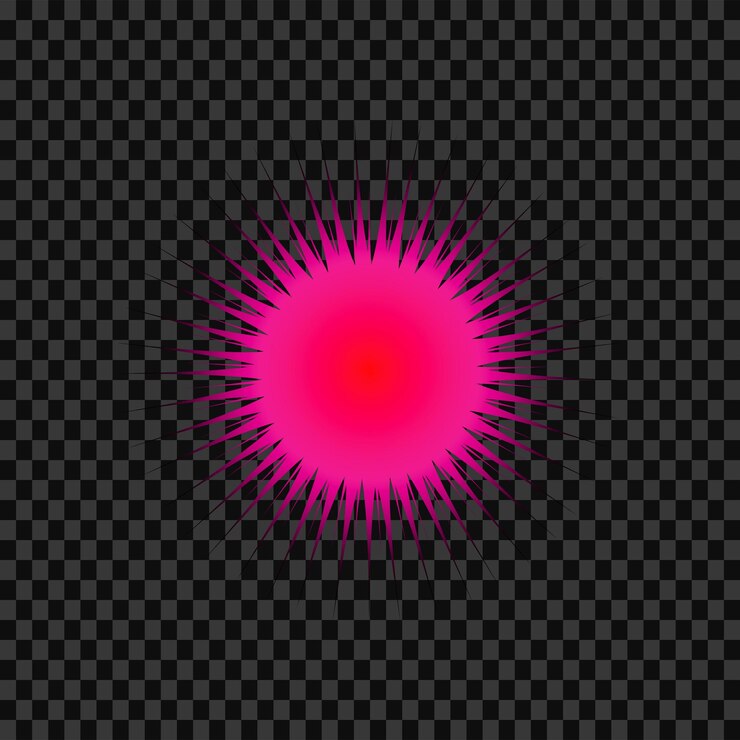 PSD psd efecto de iluminación de colores en un fondo transparente