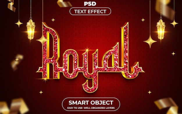 PSD de efectos de texto 3D editables