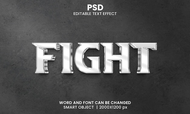 PSD de efectos de texto 3D editables
