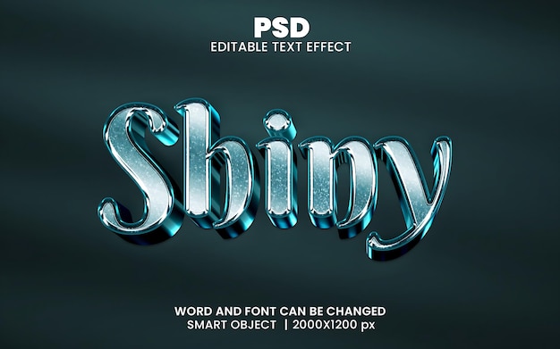PSD d'effet de texte modifiable