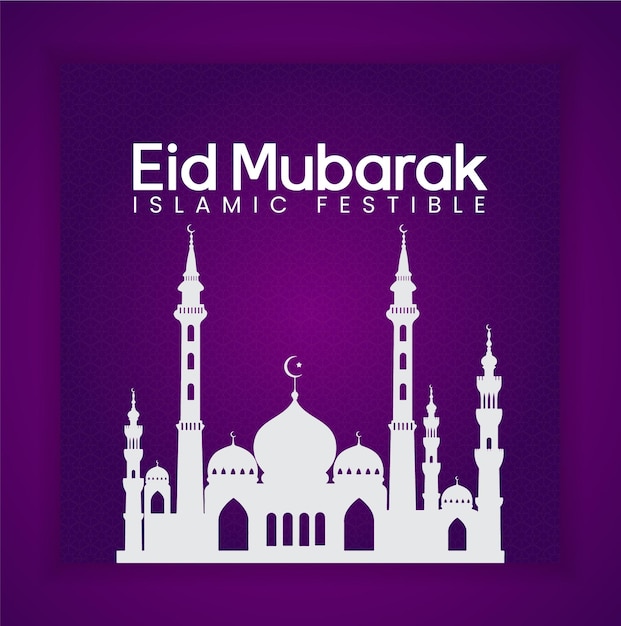 PSD psd eid mubarak e eid ul fitr banner de mídia social ou modelo de postagem no instagram