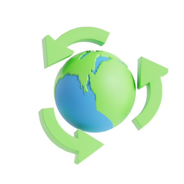 PSD ein Recycling-Symbol