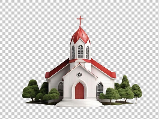 PSD psd einer 3d-kirche