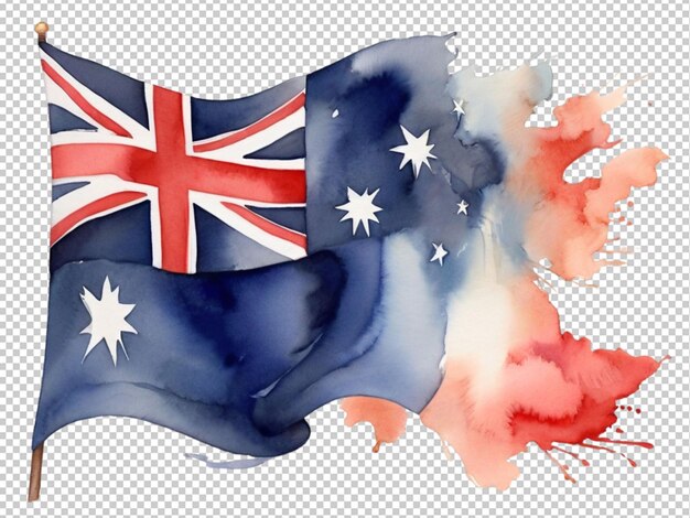 PSD psd einer aquarellkunst einer australischen flagge