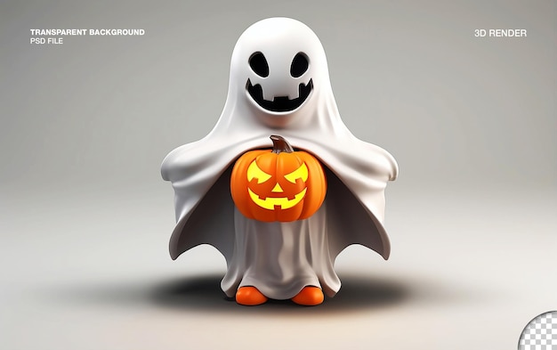 PSD psd eines 3d-gerenderten halloween-charakterdesigns