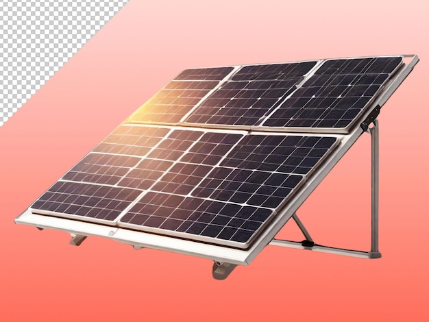 Psd eines solarpanels auf durchsichtigem hintergrund