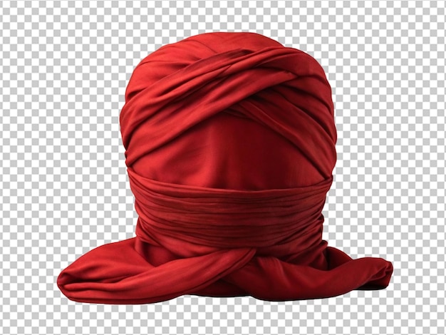 Psd eines turbans auf durchsichtigem hintergrund