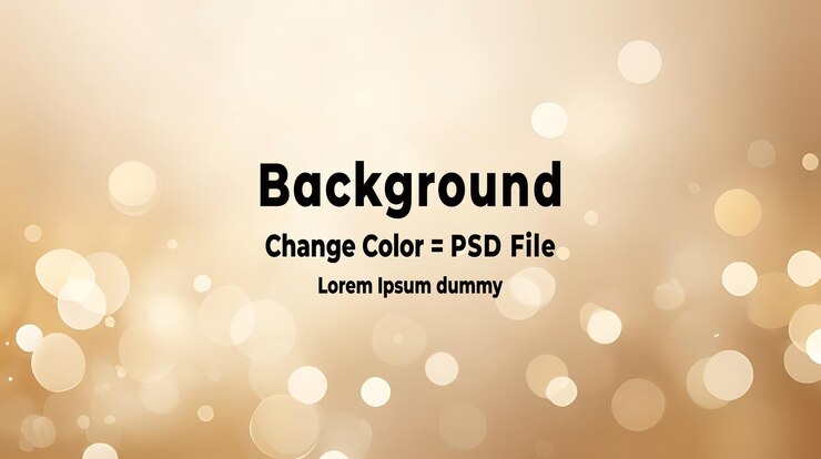 PSD psd elegante fondo marrón claro abstracto con suave patrón de textura bokeh y diseño ai