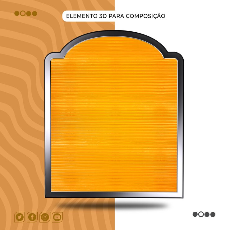PSD psd element 3d para la composición