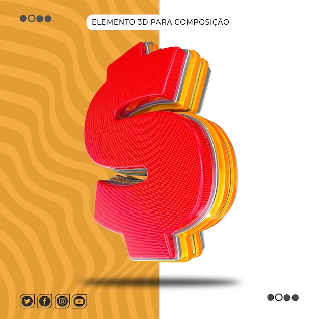 PSD ELEMENT 3D para la composición