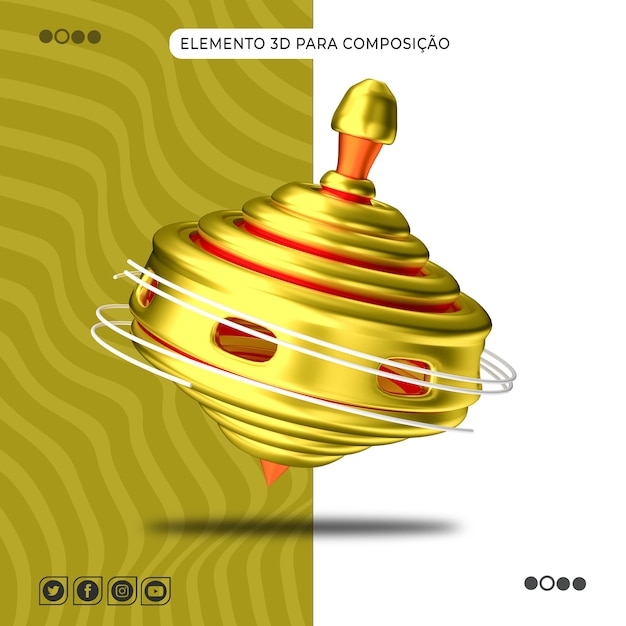 PSD ELEMENT 3D para la composición