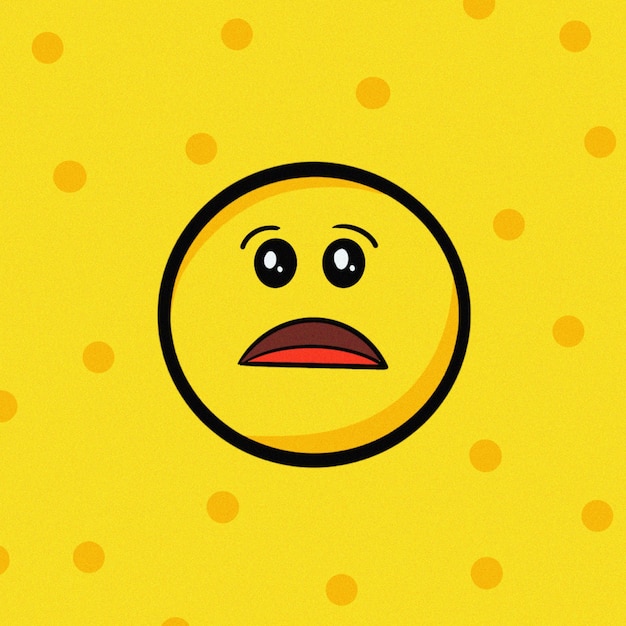 PSD Emoji faccia angosciata