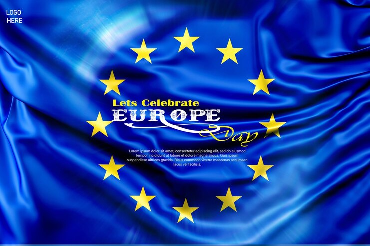 PSD psd europe day 09 maggio modello di post su instagram modello di post sui social media e poster