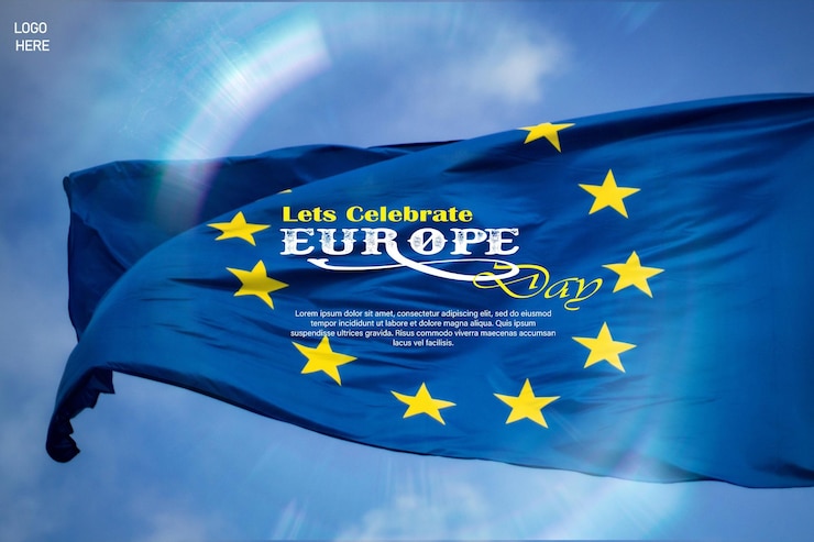 PSD psd europe day 09 maggio template di post sui social media template di post e poster