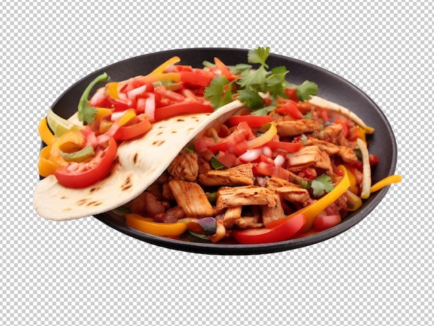 PSD psd fajitas au bœuf png sur fond transparent