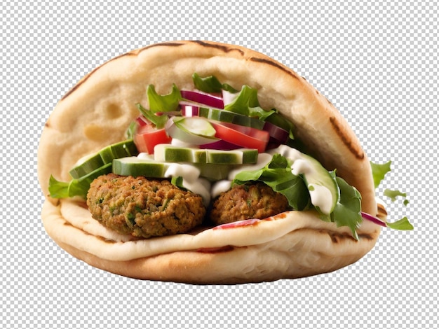 PSD psd falafel gyro png auf transparentem hintergrund