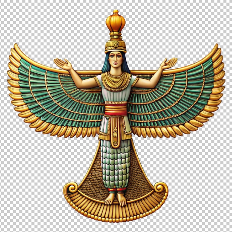 PSD psd de faravahar en un fondo transparente