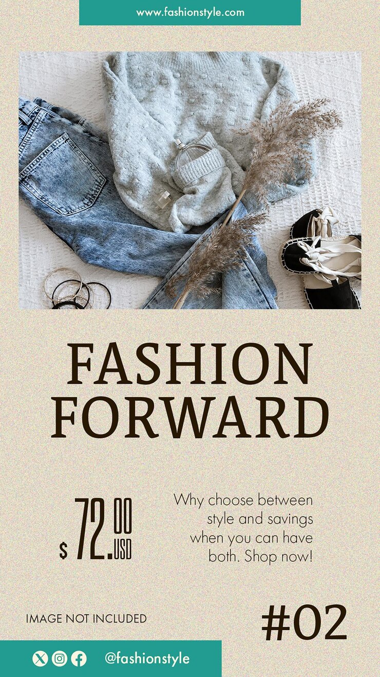 PSD psd fashion collection design per i social media e il modello di storia di instagram