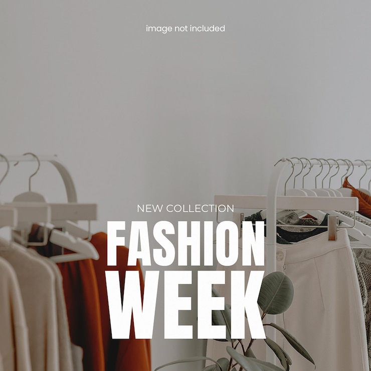 PSD psd fashion week nova colecção instagram post template