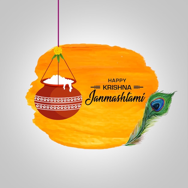 PSD felice celebrazione di janmashtami social media post flyer banner poster