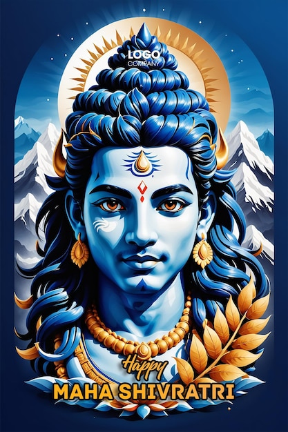 PSD psd feliz maha shivratri com trisulam um festival hindu celebrado da noite do senhor shiva