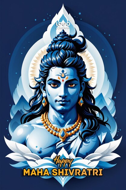 PSD psd feliz maha shivratri con trisulam un festival hindú celebrado de la noche del señor shiva