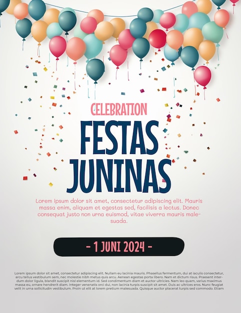 PSD psd festa junina modèle de bannière affiche flyer