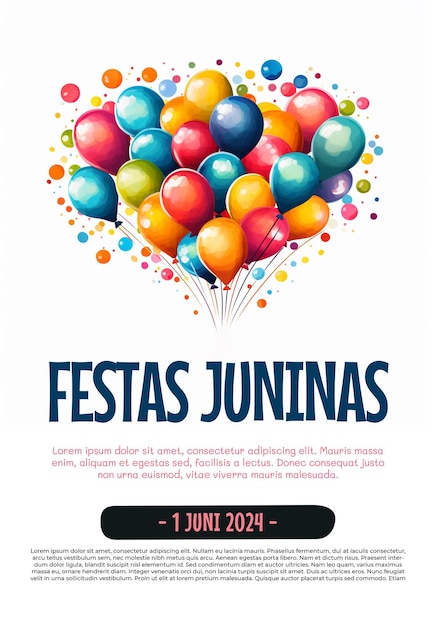 PSD psd festa junina template banner poster flyer