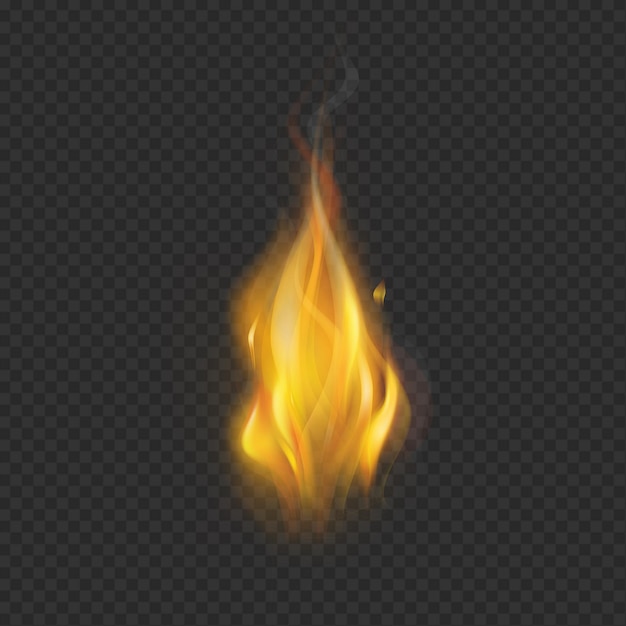 PSD-Feuer und Funken auf durchsichtigem Hintergrund
