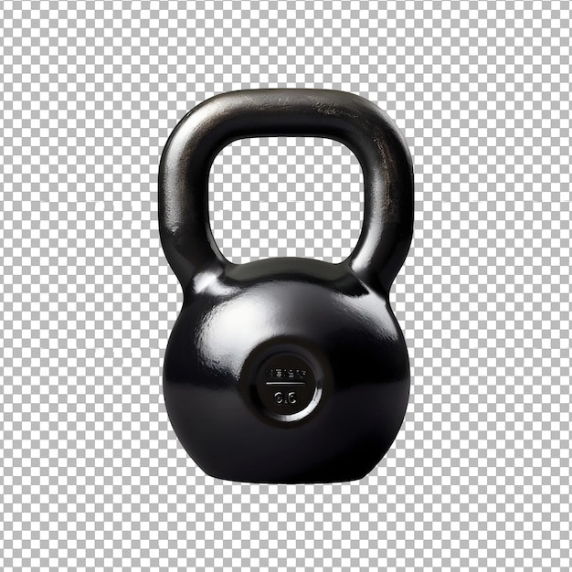 PSD psd fitness-gewichts-kettlebell isoliert auf durchsichtigem hintergrund