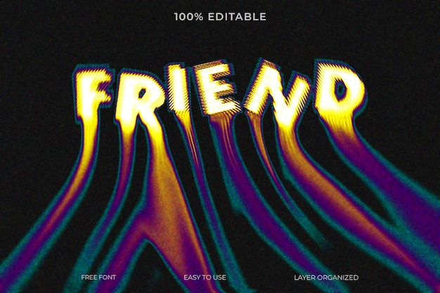 PSD Flüssigkeitsschmelz 3D-Text-Effekt-Stil
