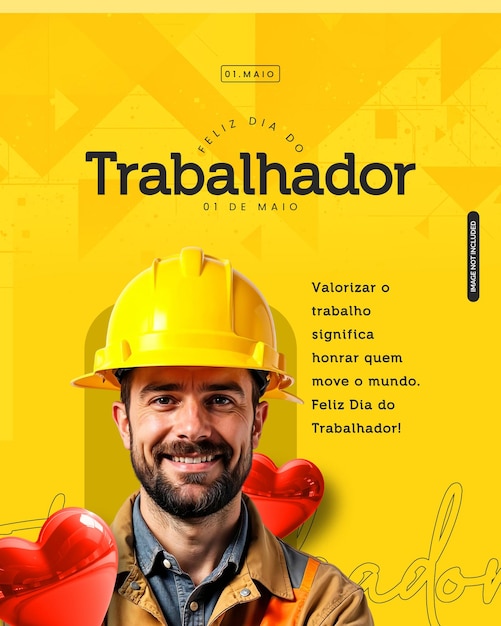 PSD de flyer para el Día del Trabajador
