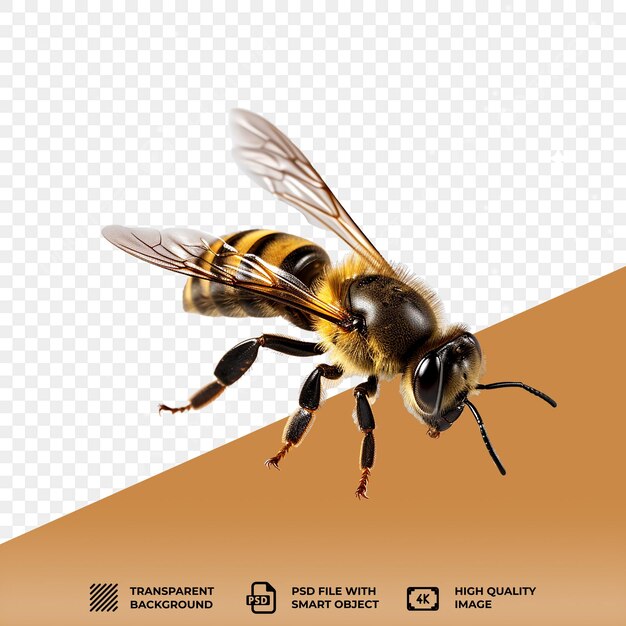 PSD psd le fond transparent de l'abeille