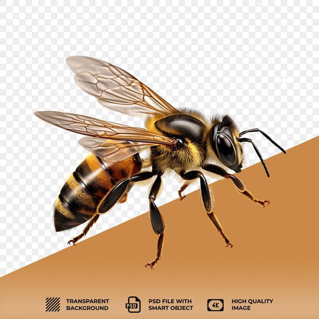 PSD psd le fond transparent de l'abeille