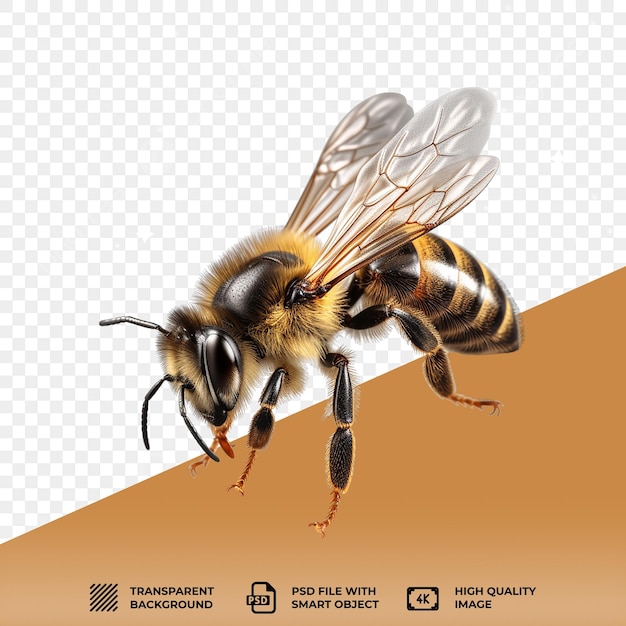 PSD psd le fond transparent de l'abeille