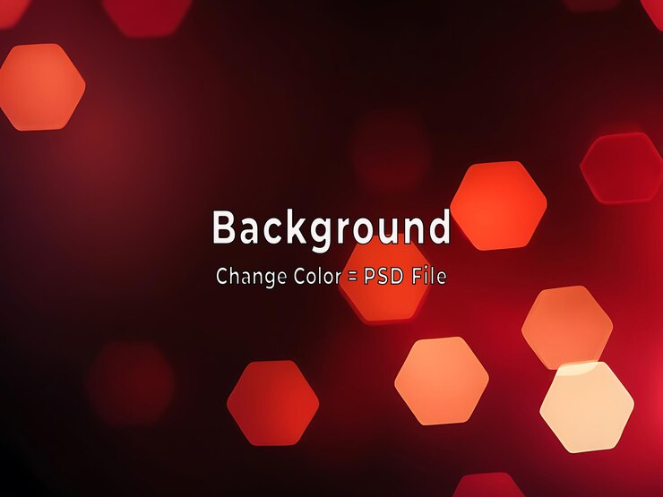PSD psd fondo abstracto rojo con textura ligera y diseño de patrón hexagonal arte generado por ia
