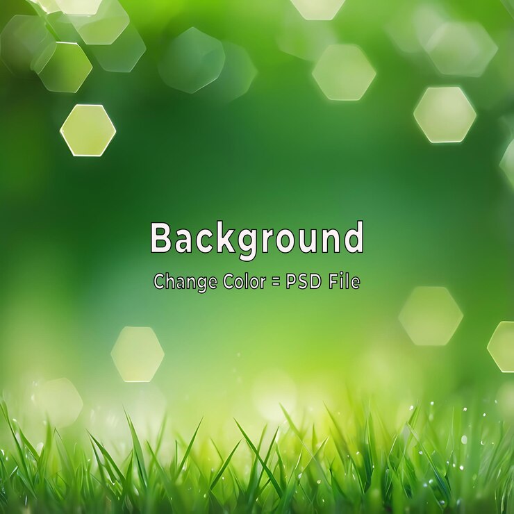 PSD psd fondo abstracto verde con patrón hexagonal de luz y textura de degradado suave ia