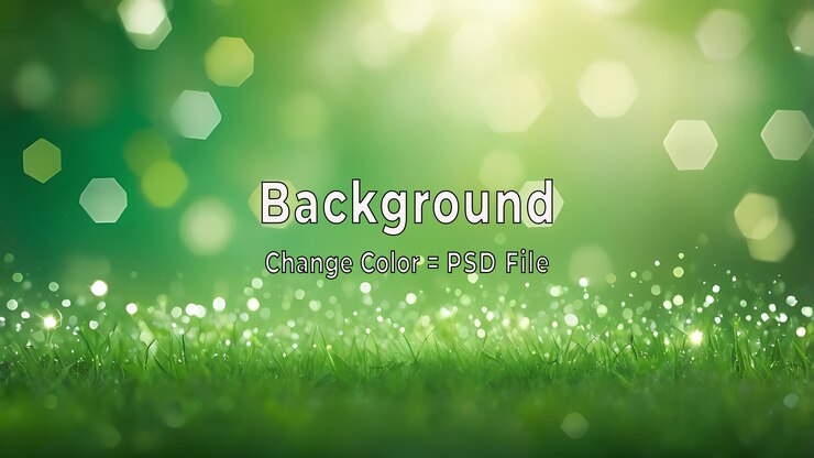 PSD psd fondo abstracto verde con patrón hexagonal de luz y textura de degradado suave ia