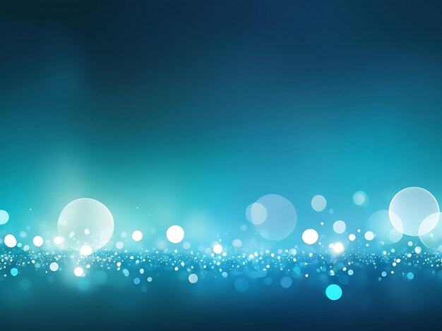 PSD fondo bokeh cian fresco con luces suaves de ensueño