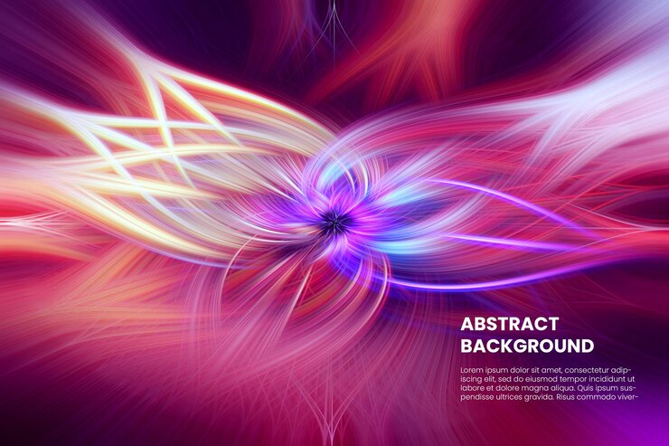 PSD psd fondo de luz fractal abstracto o fondo de luz retorcido