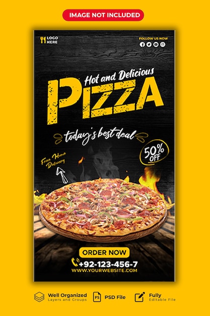 PSD-Food-Pizza-Social-Media-Instagram-Story-Banner-Vorlage