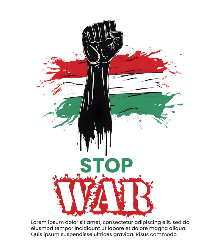 PSD psd free gaza free palestine poster slogan tshirt design