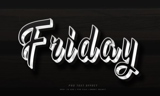 PSD Friday Text Effect