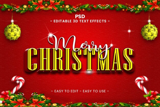 PSD Frohe Weihnachten und ein gutes neues Jahr mit 3D-Rendering-Lichteffekt-Social-Media-Banner-Vorlage