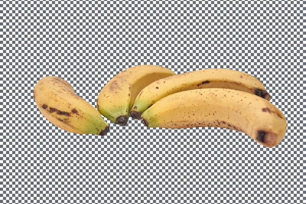 PSD psd frutas de banana isoladas sobre um fundo transparente