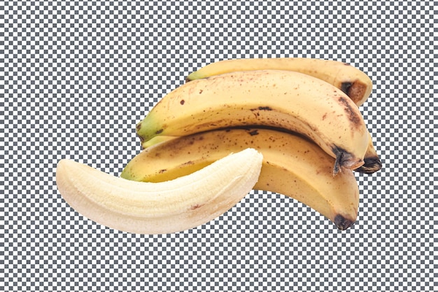 PSD psd frutas de banana isoladas sobre um fundo transparente